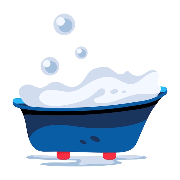 Obtener este icono plano de baño de burbujas