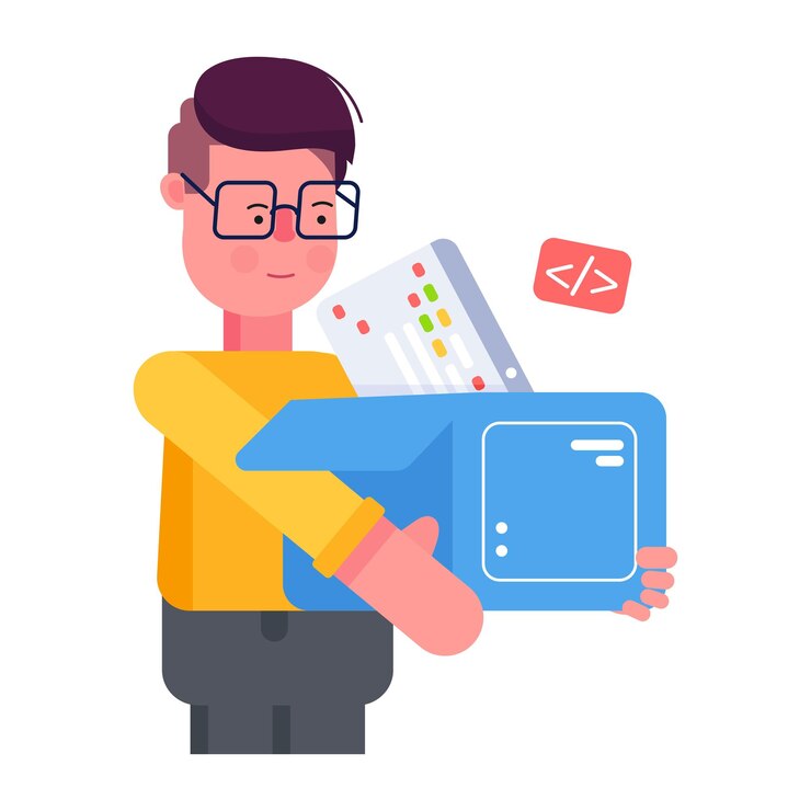 Vector obtener este icono plano que representa la programación de la interfaz