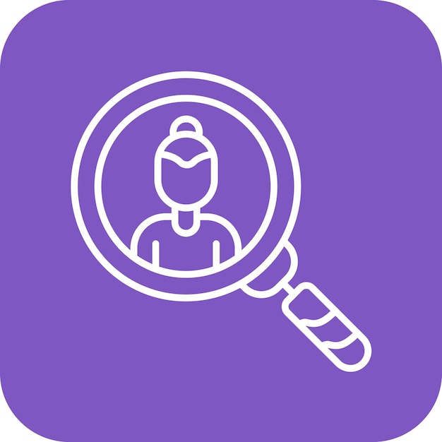 Obtener una imagen vectorial de icono descubierta Se puede utilizar para la agencia de modelado