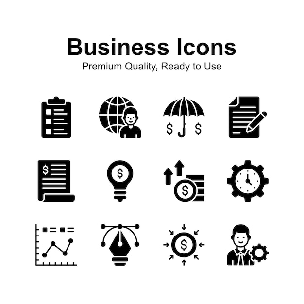 Obtener este increíble conjunto de iconos de negocios y finanzas editable vectores