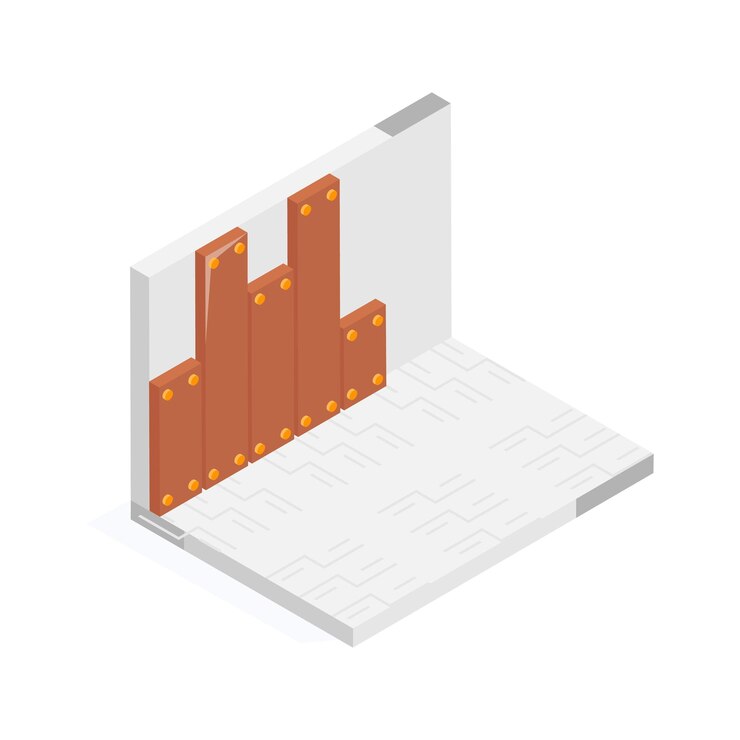 Vector obtener este increíble icono de azulejos en el estilo isométrico moderno