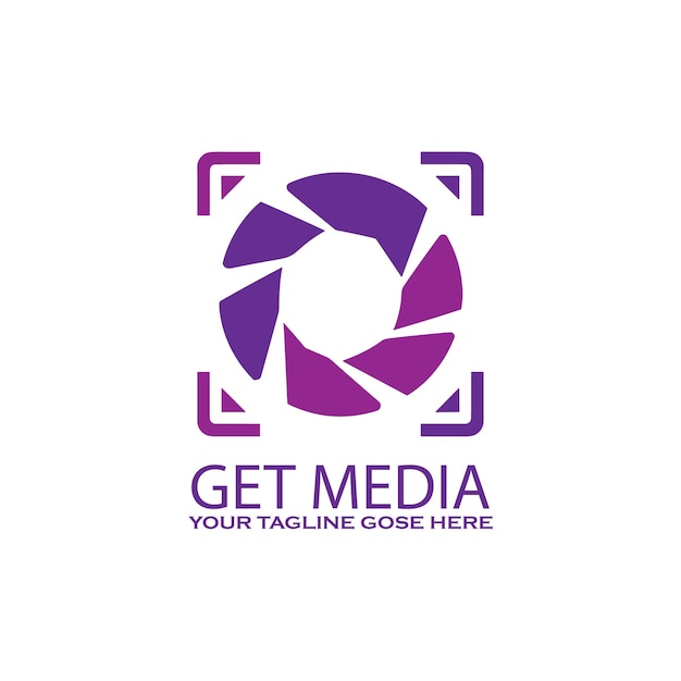 Obtener una plantilla de diseño de logotipo de medios
