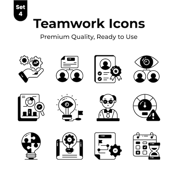 Obtener sus manos en este hermoso diseño de trabajo en equipo vectores conjunto de iconos de calidad premium