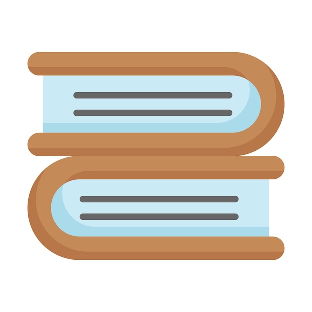 Obtener sus manos en este icono de libros creativamente elaborado listo para usar vector