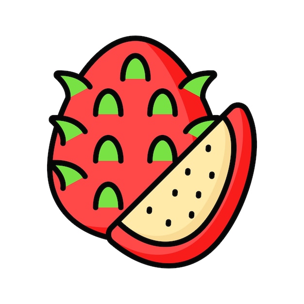Obtener sus manos en este ícono visualmente perfecto de pitaya diseño vectorial de frutas del dragón