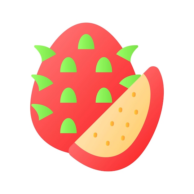 Obtener sus manos en este ícono visualmente perfecto de pitaya diseño vectorial de frutas del dragón
