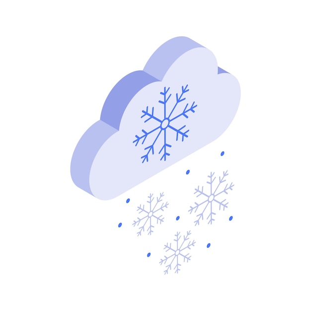 Obtener sus manos en este increíble icono de la nieve cayendo en estilo moderno