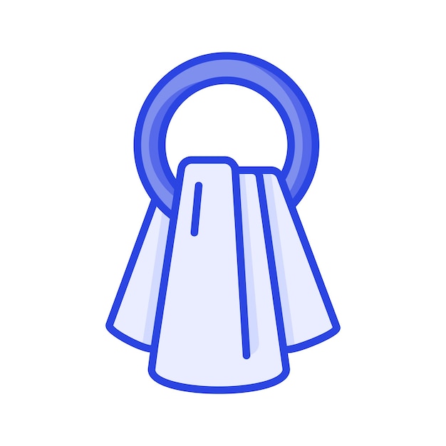 Obtener sus manos en esta toalla colgante icono de diseño vector de la toalla de limpieza