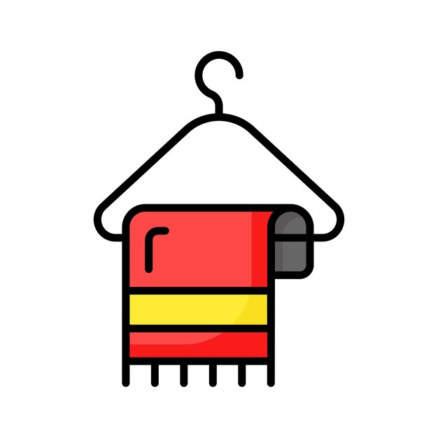 Obtener sus manos en esta toalla colgante icono de diseño vector de la toalla de limpieza