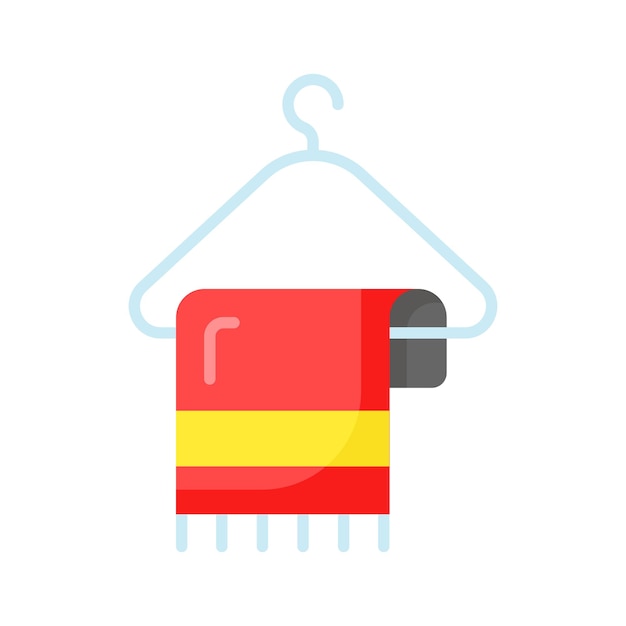 Obtener sus manos en esta toalla colgante icono de diseño vector de la toalla de limpieza