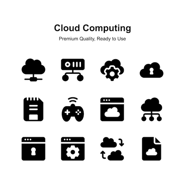 Obtenga este increíble icono de la computación en la nube vector de calidad premium