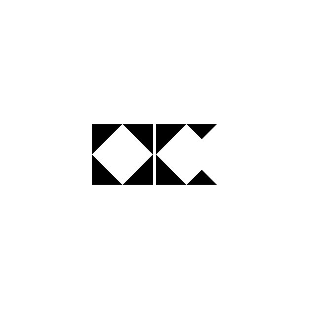 OC monograma logotipo diseño carta texto nombre símbolo monocromo logotipo alfabeto carácter simple logotipo