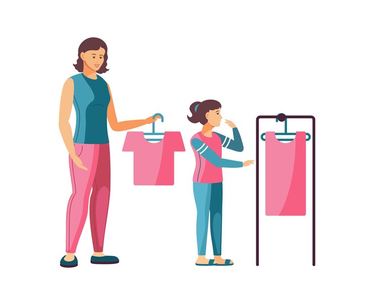 Vector ocio juntos madre e hija madre e hijos pasando tiempo juntos