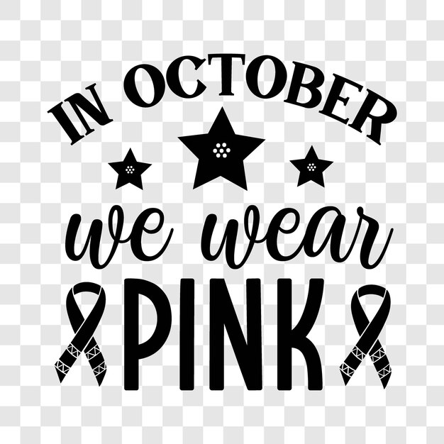 En octubre usamos SVG rosado.