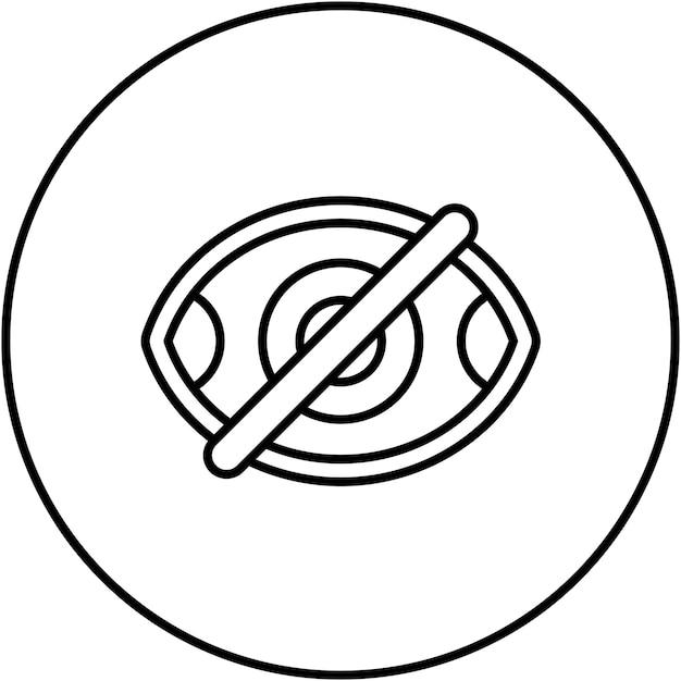 Ocultar la imagen vectorial del icono se puede usar para la supervivencia