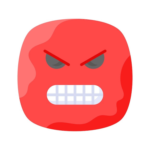 Odio el diseño vectorial de emojis en estilo de moda listo para usar icono