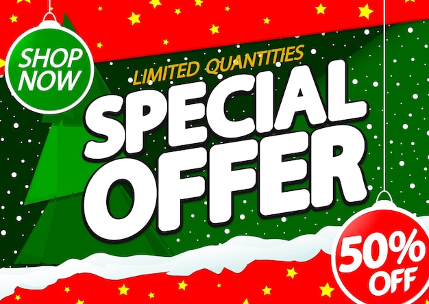 Oferta especial hasta un 50% de descuento plantilla de diseño de cartel de venta