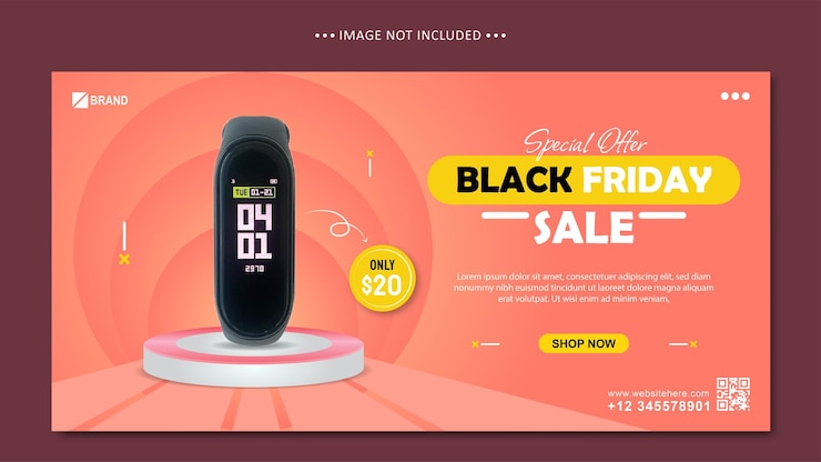 Vector oferta especial plantilla de banner de viernes negro