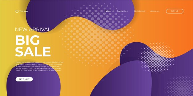 Oferta especial plantilla de fondo de banner de mega venta. Banner de venta de invierno. Vector de gota. Ilustración vectorial