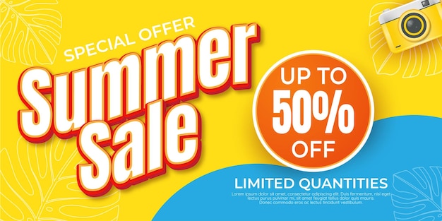 oferta especial promoción venta de verano