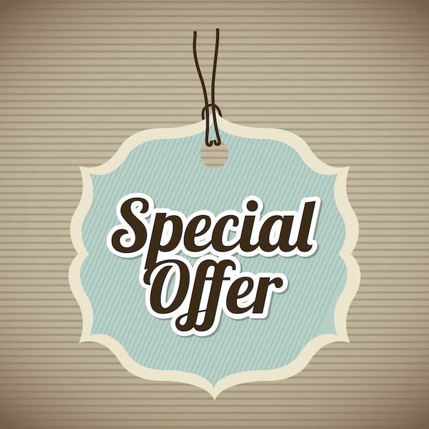 Oferta especial sobre ilustración de vectores de fondo vintage