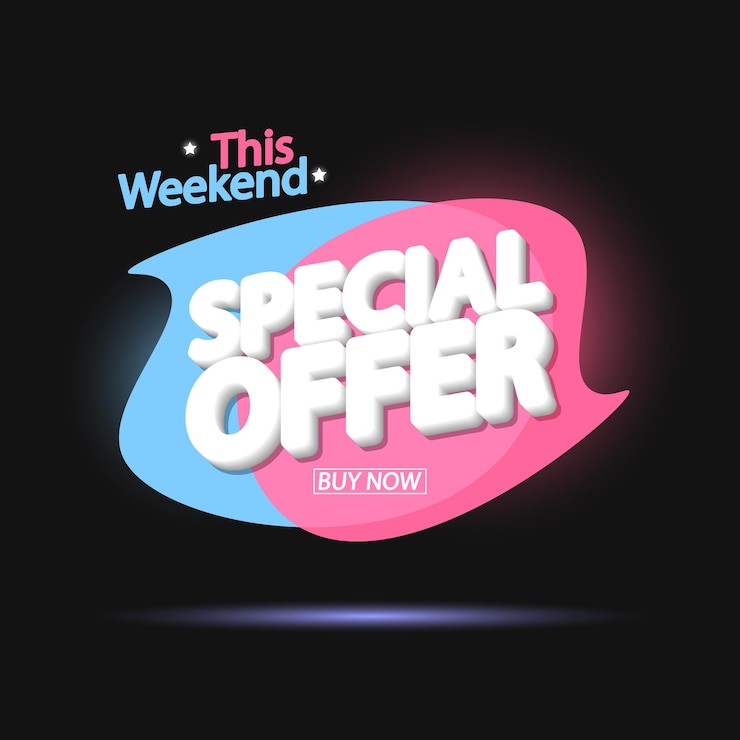 Vector oferta especial venta plantilla de diseño de banner etiqueta de descuento cartel de promoción para tienda o tienda en línea