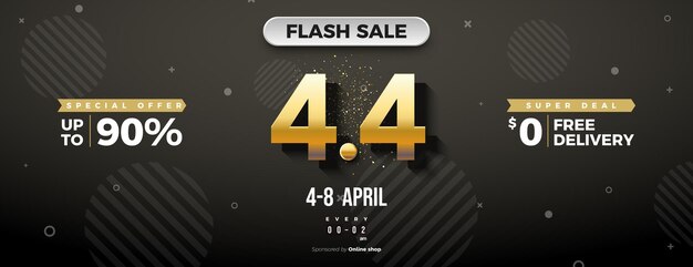 Oferta flash de la edición dorada y oferta especial limitada en 4 4 sale