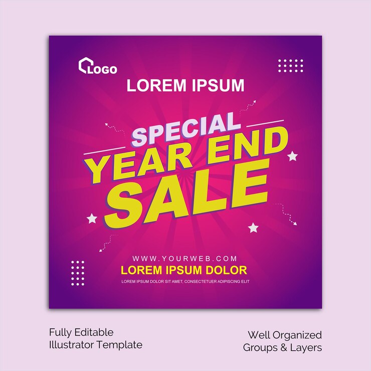 Oferta promocional estacional de la tienda corporativa plantilla de diseño de publicaciones en las redes sociales
