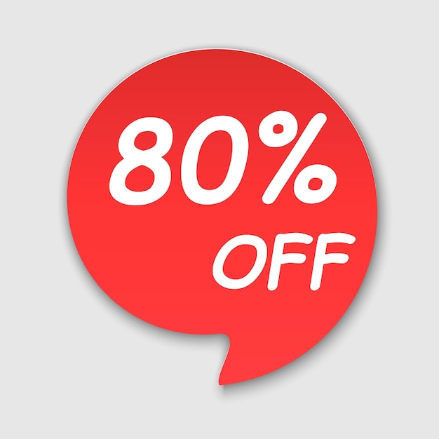 Oferta de venta o etiqueta de precio