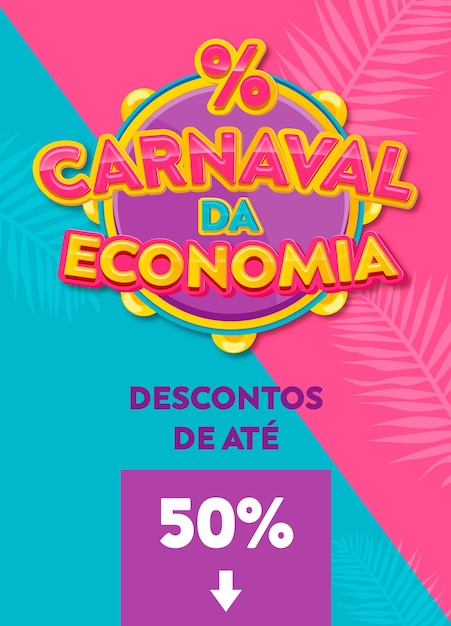 Ofertas carnaval brasil premium vector