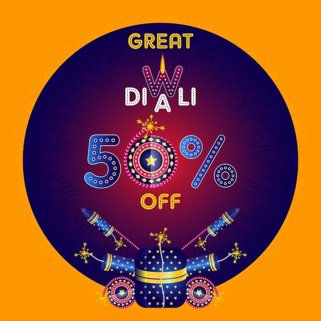 ofertas de diwali con fondo de galleta