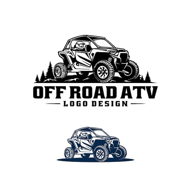 Off road adventure UTV ATV buggy vector aislado bueno para ilustración o diseño de logotipo