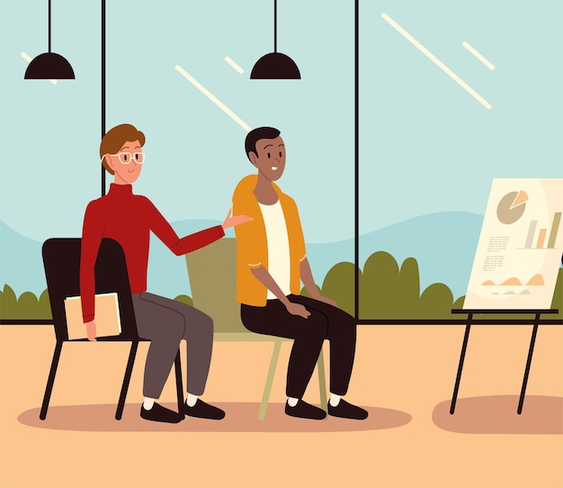 Oficina de coaching de trabajo en equipo