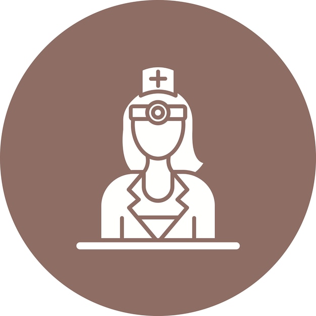 Oftalmólogo Imagen vectorial de icono femenino Puede utilizarse para el optometrista
