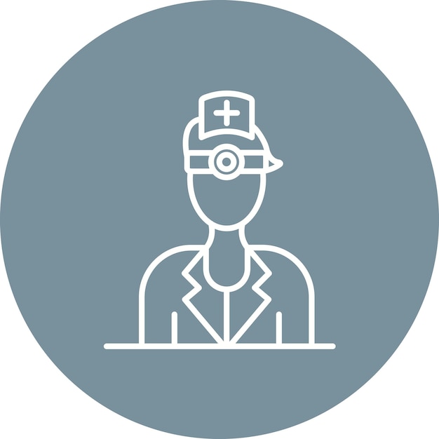 Oftalmólogo Imagen vectorial de íconos masculinos Puede utilizarse para el optometrista
