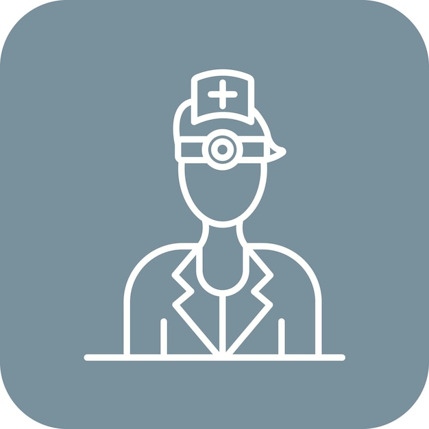Oftalmólogo Imagen vectorial de íconos masculinos Puede utilizarse para el optometrista