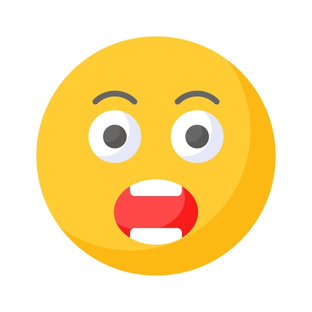 Oh mi Dios expresión emoji diseño vectorial vectorial editable