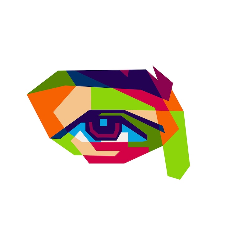 Vector ojo aislado estilo ojo vector archivo eps editable a todo color