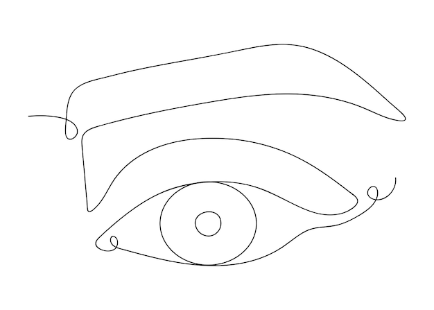 Ojo al estilo de Line art