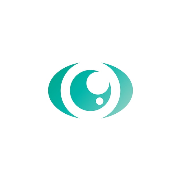 Ojo logo vector ilustración negocio elemento y símbolo diseño