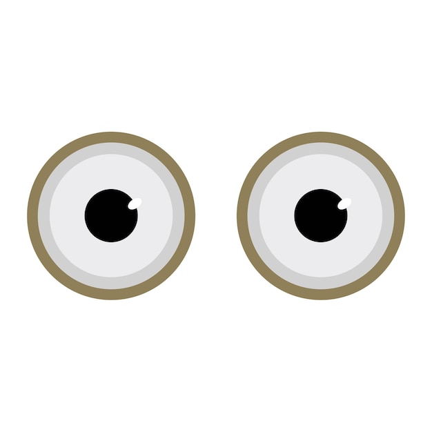 Vector ojos grandes icono de gran tamaño para sonrisa emoji