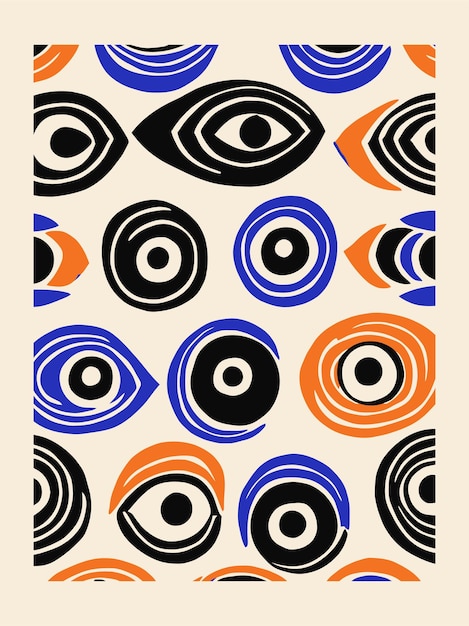 Los ojos locos Arte Pop Arte vectorial