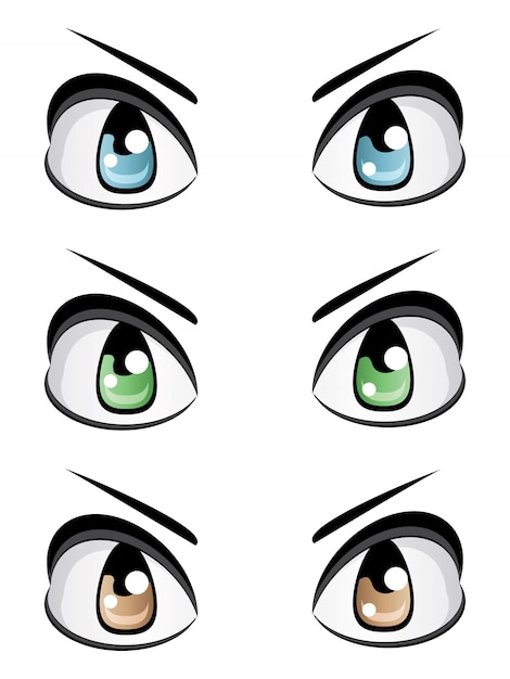 Vector ojos masculinos