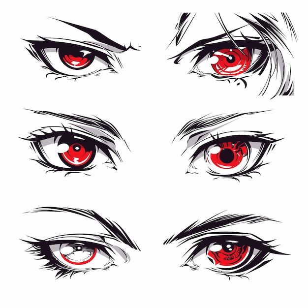 Vector ojos de personaje