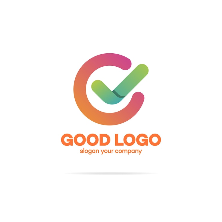 Vector ok logotipo en patrón de círculo color verde moderno aislado en fondo blanco para la identidad corporativa utilizada de su empresa. sí logotipo. ilustración vectorial