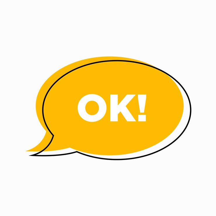 OK pregunta palabra burbuja de habla comunicación burbuya de habla con por qué texto