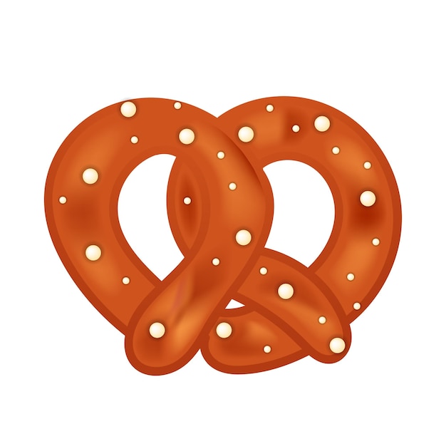 Vector oktoberfest pretzel vector fondo plano para la celebración del festival de la cerveza oktoberfest