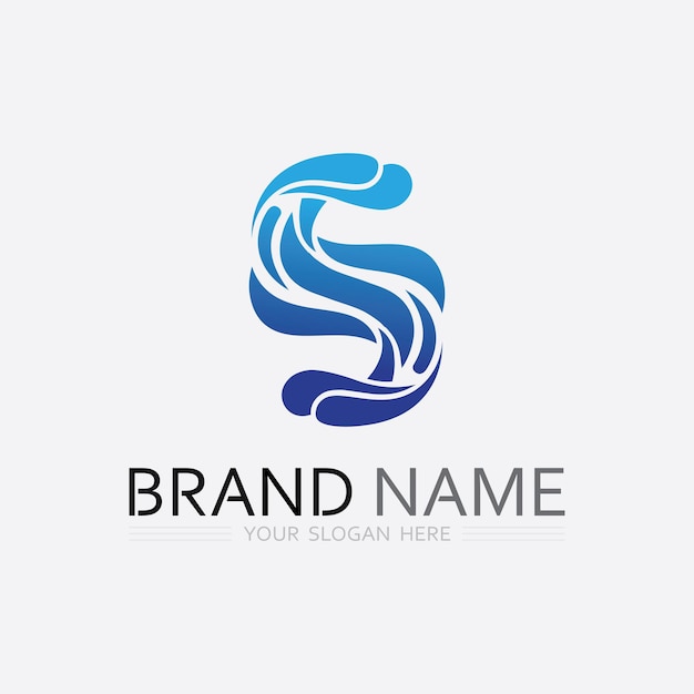 ola y agua logotipo de forma redonda aislada color azul superficie del mar océano río