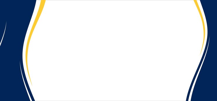 Una ola azul y amarilla sobre un fondo blanco