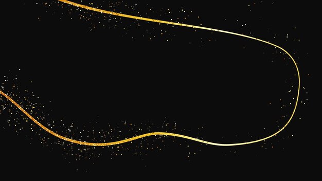 Una ola de confeti dorado y reluciente y polvo de estrellas.